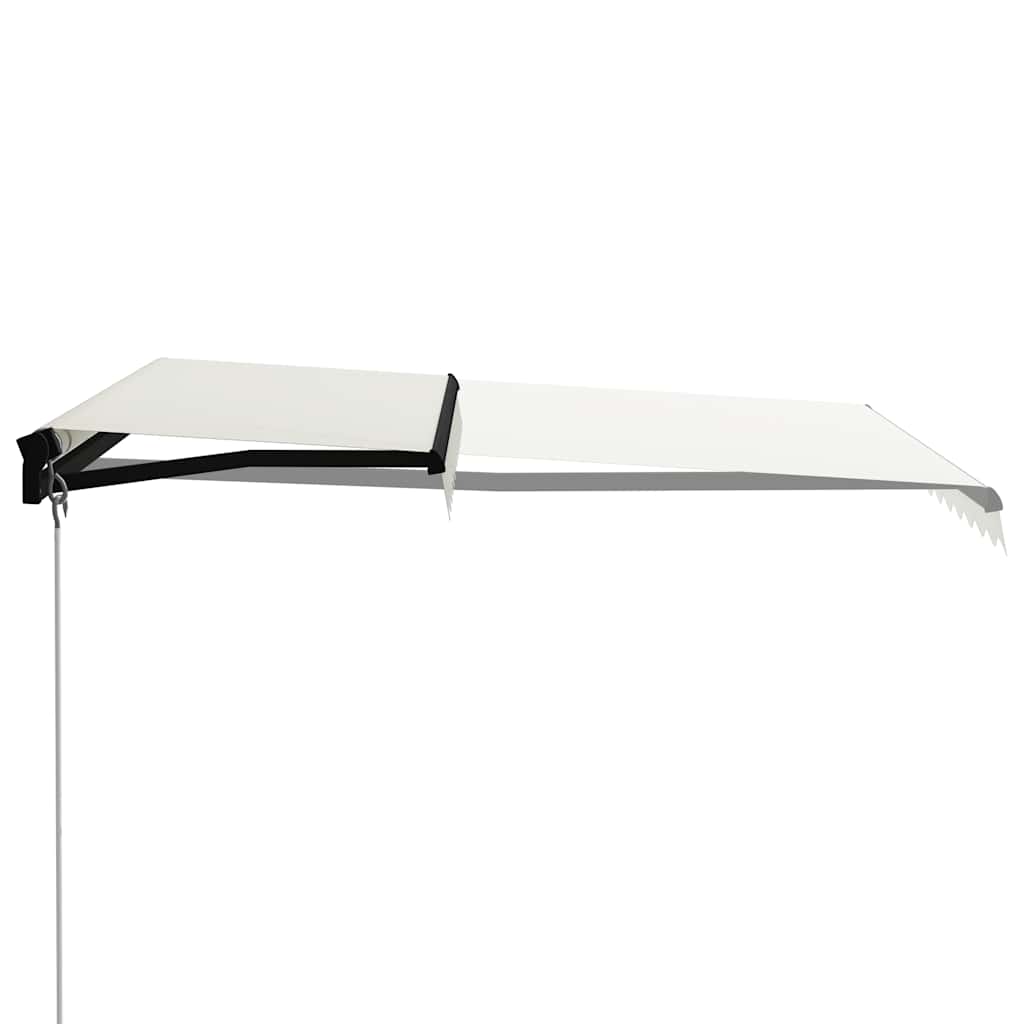 krémszínű kézzel kihúzható napellenző 300 x 250 cm