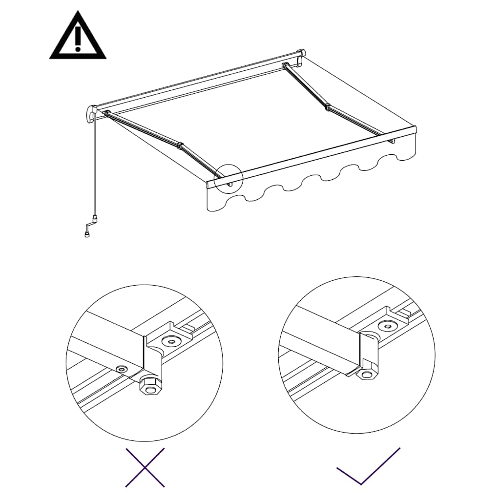 narancssárga és barna kézzel kihúzható napellenző 350 x 250 cm