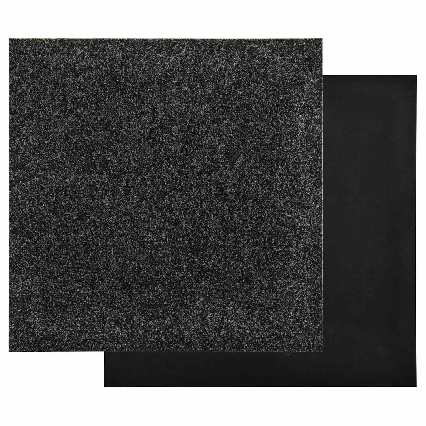 Szőnyeg 20 pcs Fekete 50 x 50 cm Bitumen