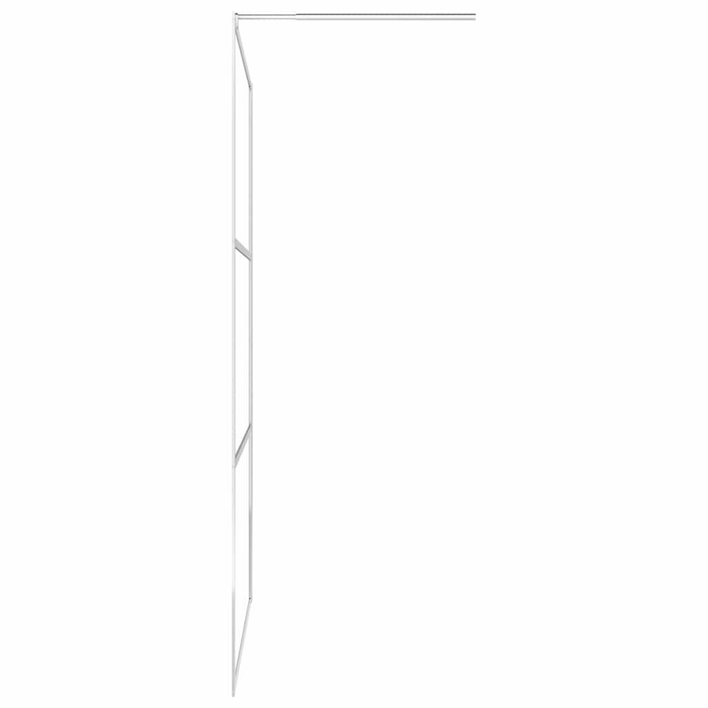 zuhanyfal átlátszó ESG üveggel 100 x 195 cm