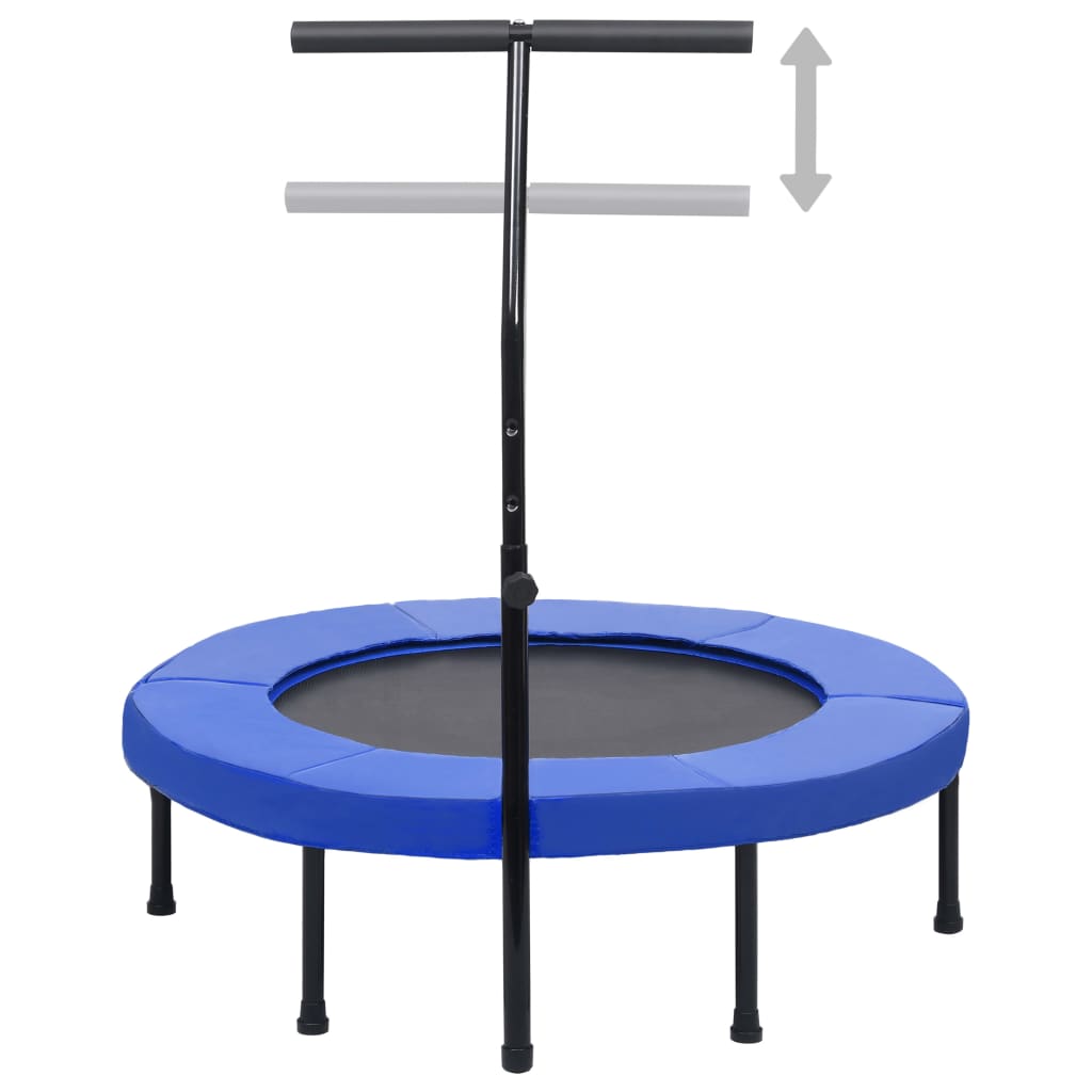 fitnesz trambulin kapaszkodóval és biztonsági párnázással 102 cm