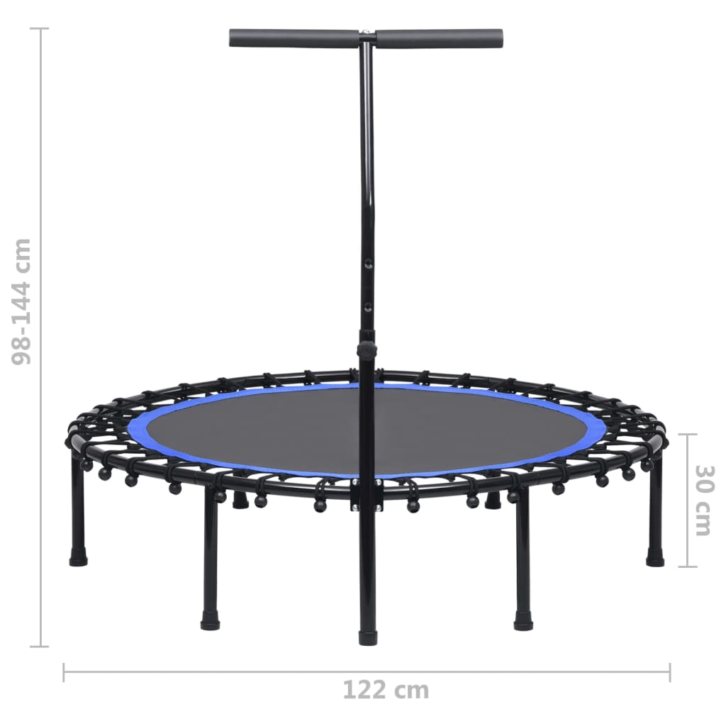 fitnesz trambulin kapaszkodóval 122 cm
