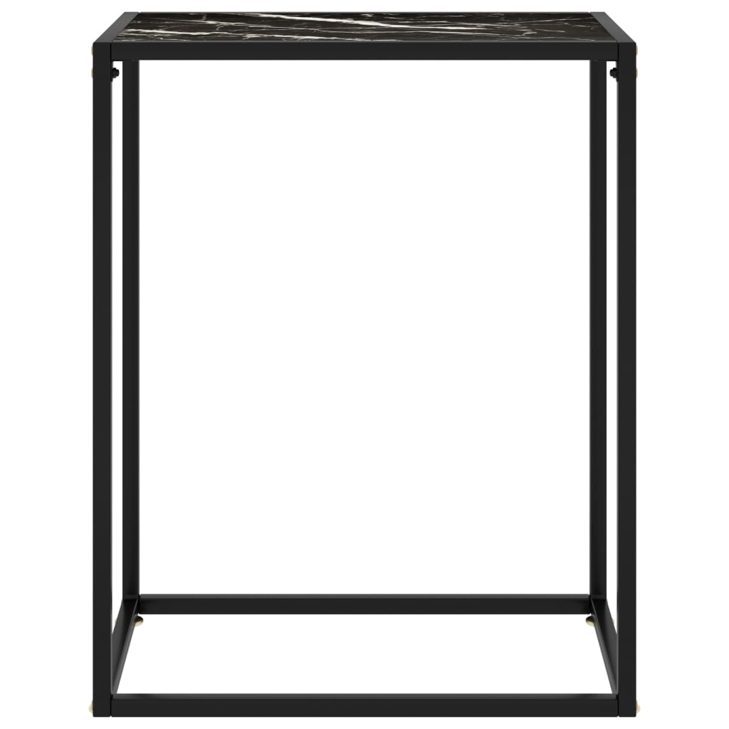 fekete edzett üveg tálalóasztal 60 x 35 x 75 cm