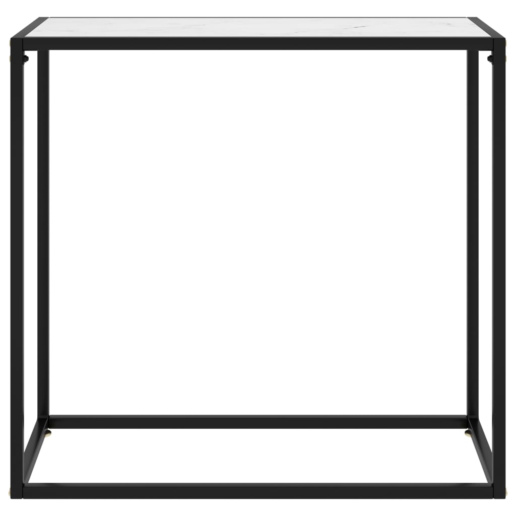 fehér edzett üveg tálalóasztal 80 x 35 x 75 cm