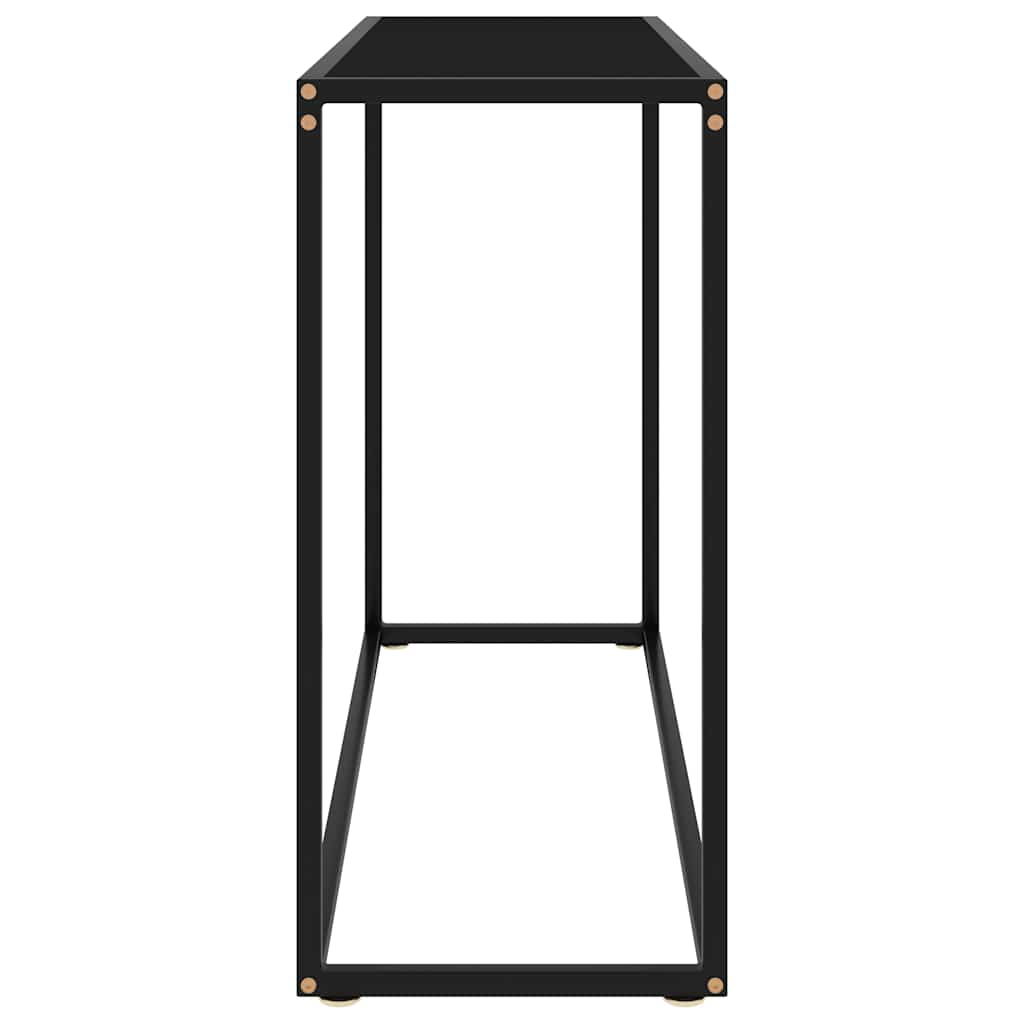 fekete edzett üveg tálalóasztal 100 x 35 x 75 cm