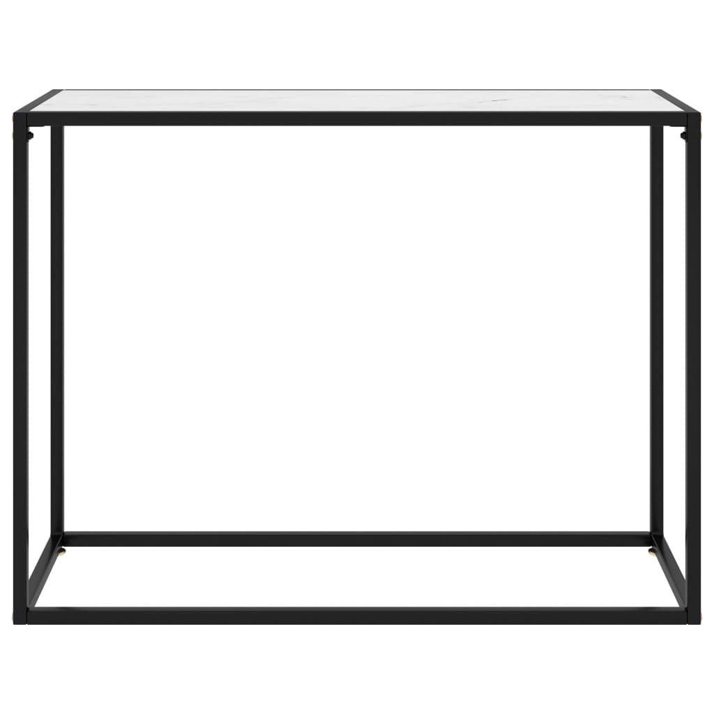 fehér edzett üveg tálalóasztal 100 x 35 x 75 cm
