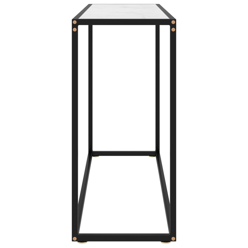 fehér edzett üveg tálalóasztal 100 x 35 x 75 cm