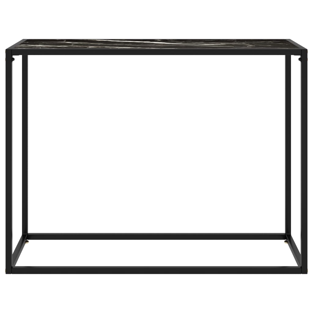 fekete edzett üveg tálalóasztal 100 x 35 x 75 cm