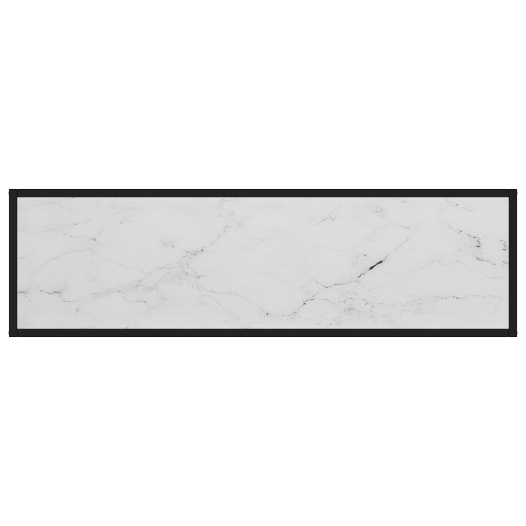 fehér edzett üveg tálalóasztal 120 x 35 x 75 cm