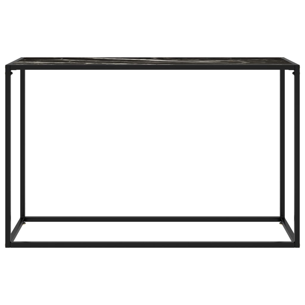 fekete edzett üveg tálalóasztal 120 x 35 x 75 cm