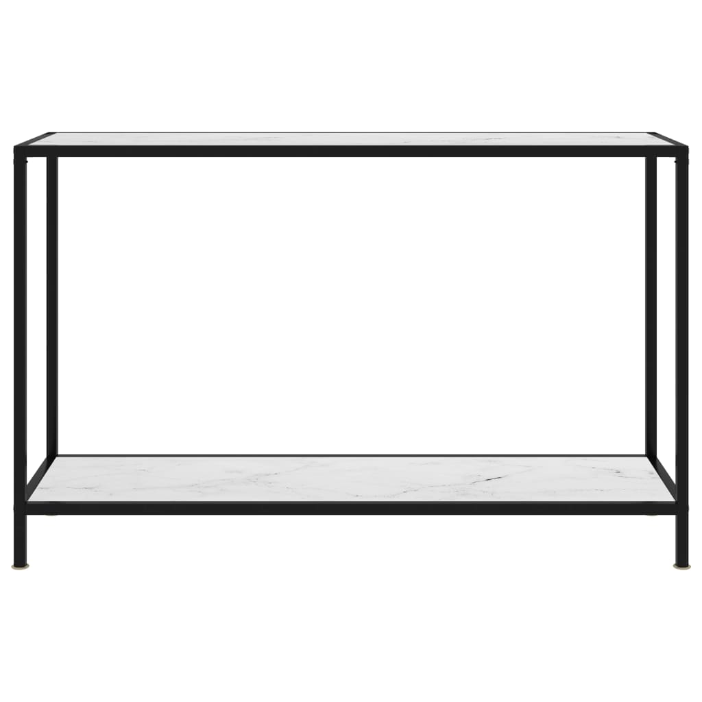 fehér edzett üveg tálalóasztal 120 x 35 x 75 cm