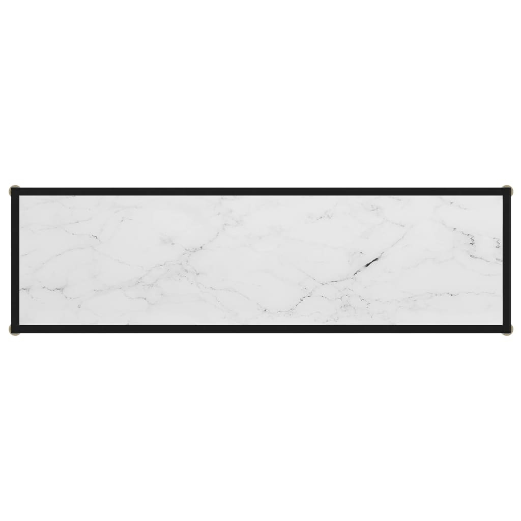 fehér edzett üveg tálalóasztal 120 x 35 x 75 cm