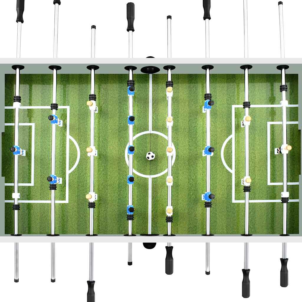 fehér acél csocsóasztal 60 kg 140 x 74,5 x 87,5 cm