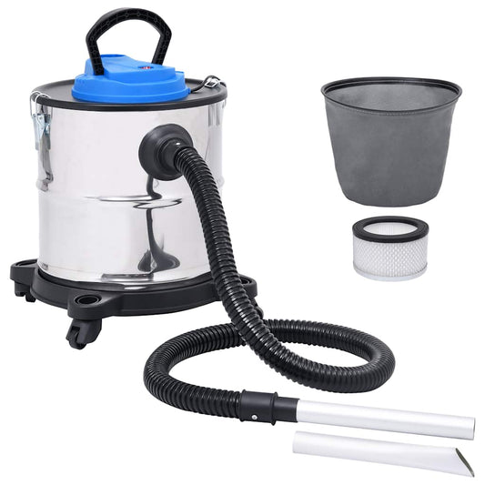 rozsdamentes acél HEPA-szűrős hamuporszívó 1200 W 20 L