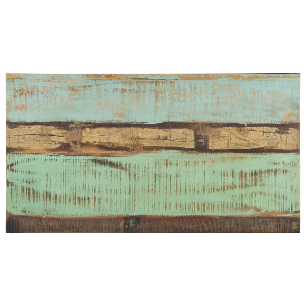 tömör újrahasznosított fa dohányzóasztal 110 x 60 x 35 cm
