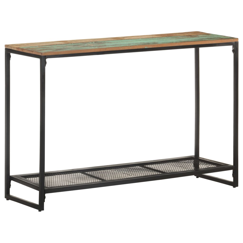 tömör újrahasznosított fa tálalóasztal 110 x 35 x 75 cm