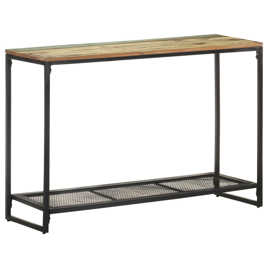tömör újrahasznosított fa tálalóasztal 110 x 35 x 75 cm