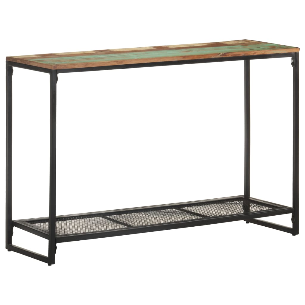 tömör újrahasznosított fa tálalóasztal 110 x 35 x 75 cm