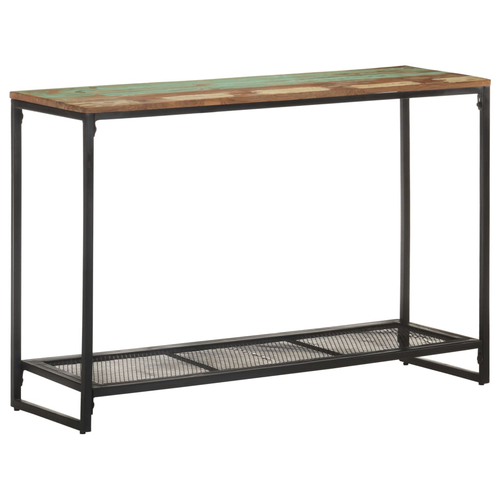 tömör újrahasznosított fa tálalóasztal 110 x 35 x 75 cm