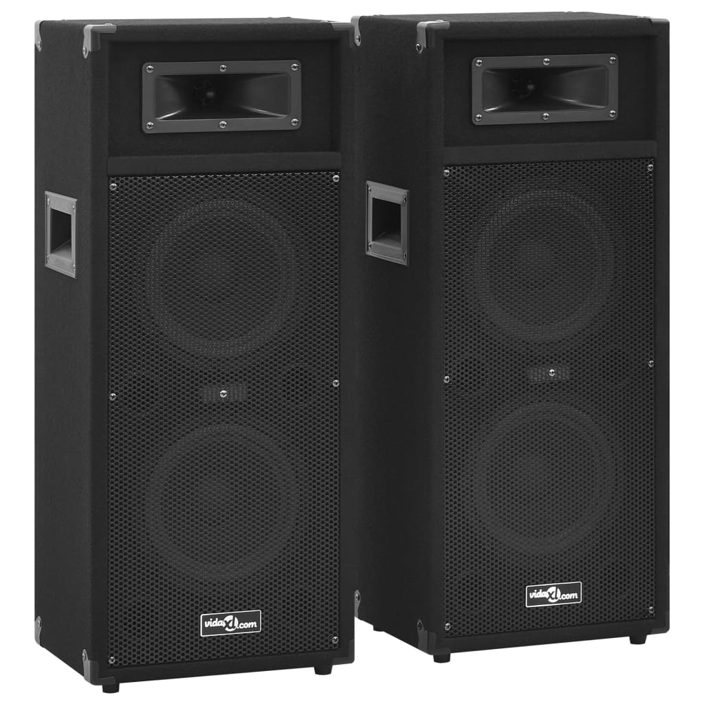 2 db professzionális fekete passzív hifi színpadi hangfal 1000W