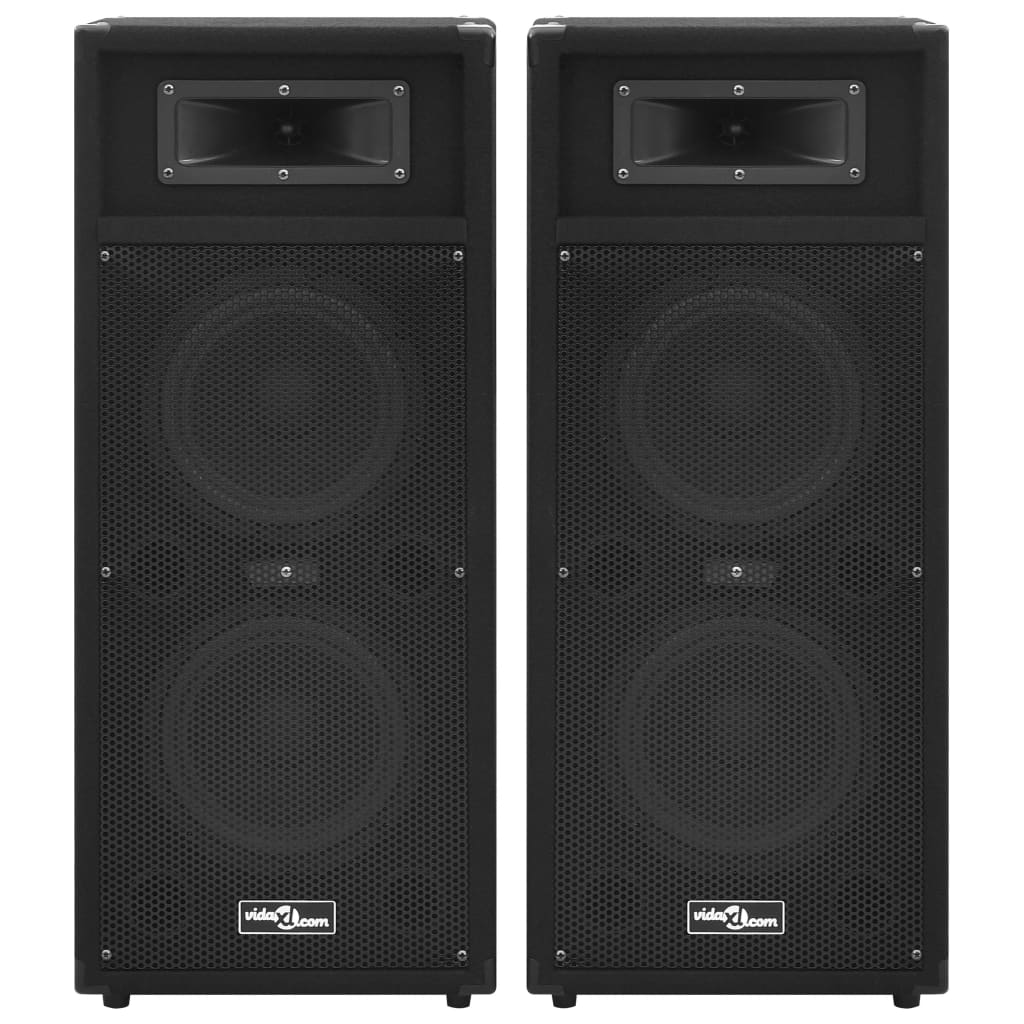 2 db professzionális fekete passzív hifi színpadi hangfal 1000W