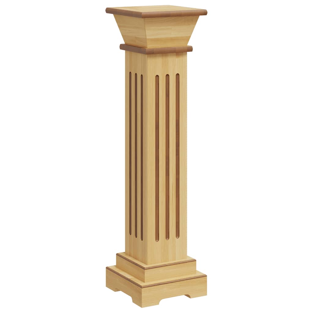 klasszikus faszínű MDF szögletes oszlop virágállvány 17x17x66cm