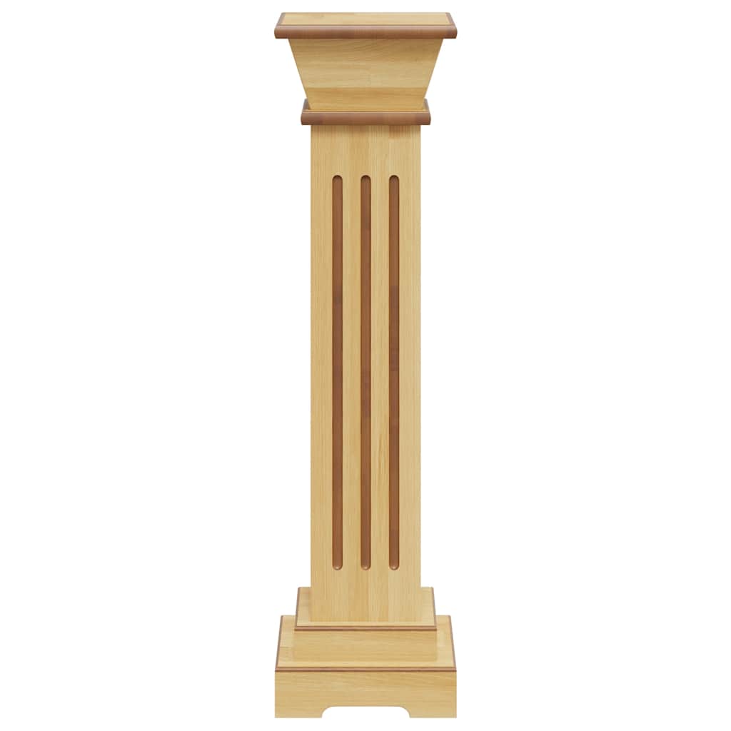 klasszikus faszínű MDF szögletes oszlop virágállvány 17x17x66cm