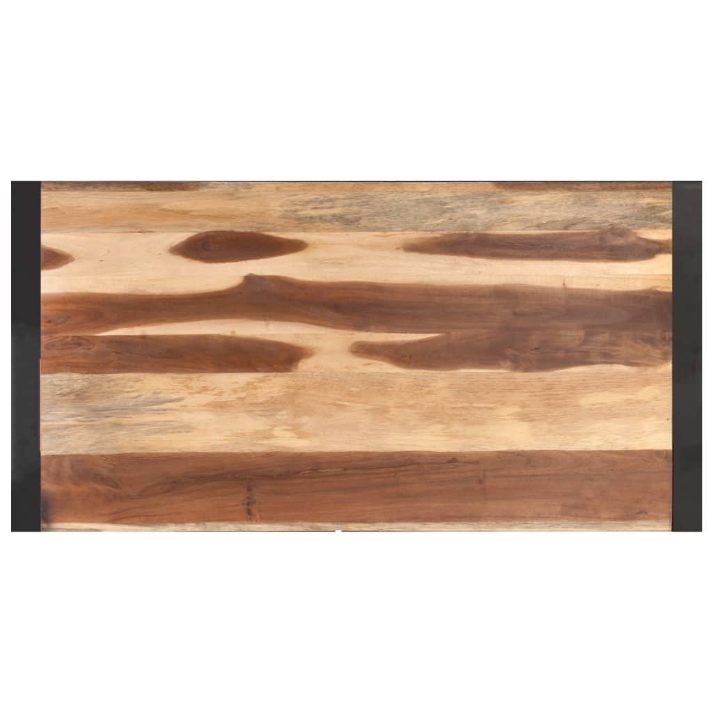 tömör fa dohányzóasztal 120 x 60 x 40 cm