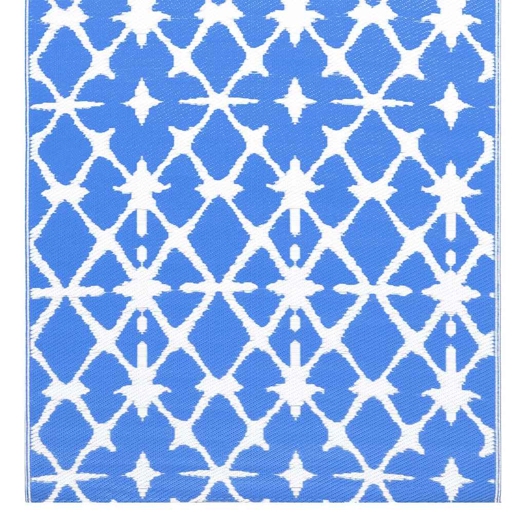 kültéri szőnyeg ARAKIL kék és fehér 190x290 cm PP