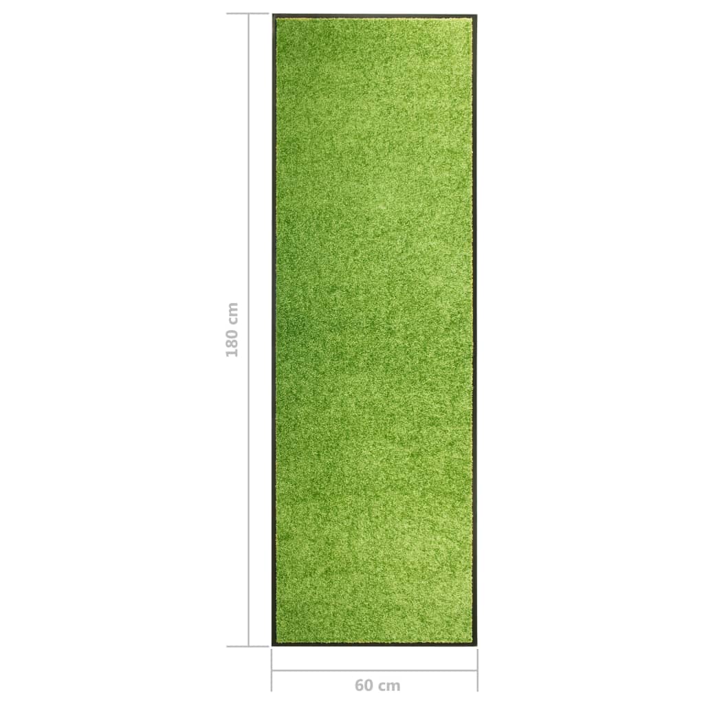 zöld kimosható lábtörlő 60 x 180 cm