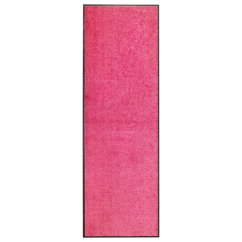 rózsaszín kimosható lábtörlő 60 x 180 cm