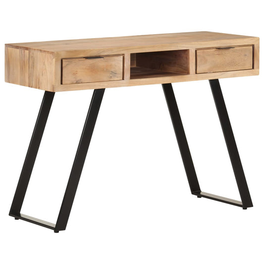 természetes szélű tömör akácfa íróasztal 107x45x79 cm
