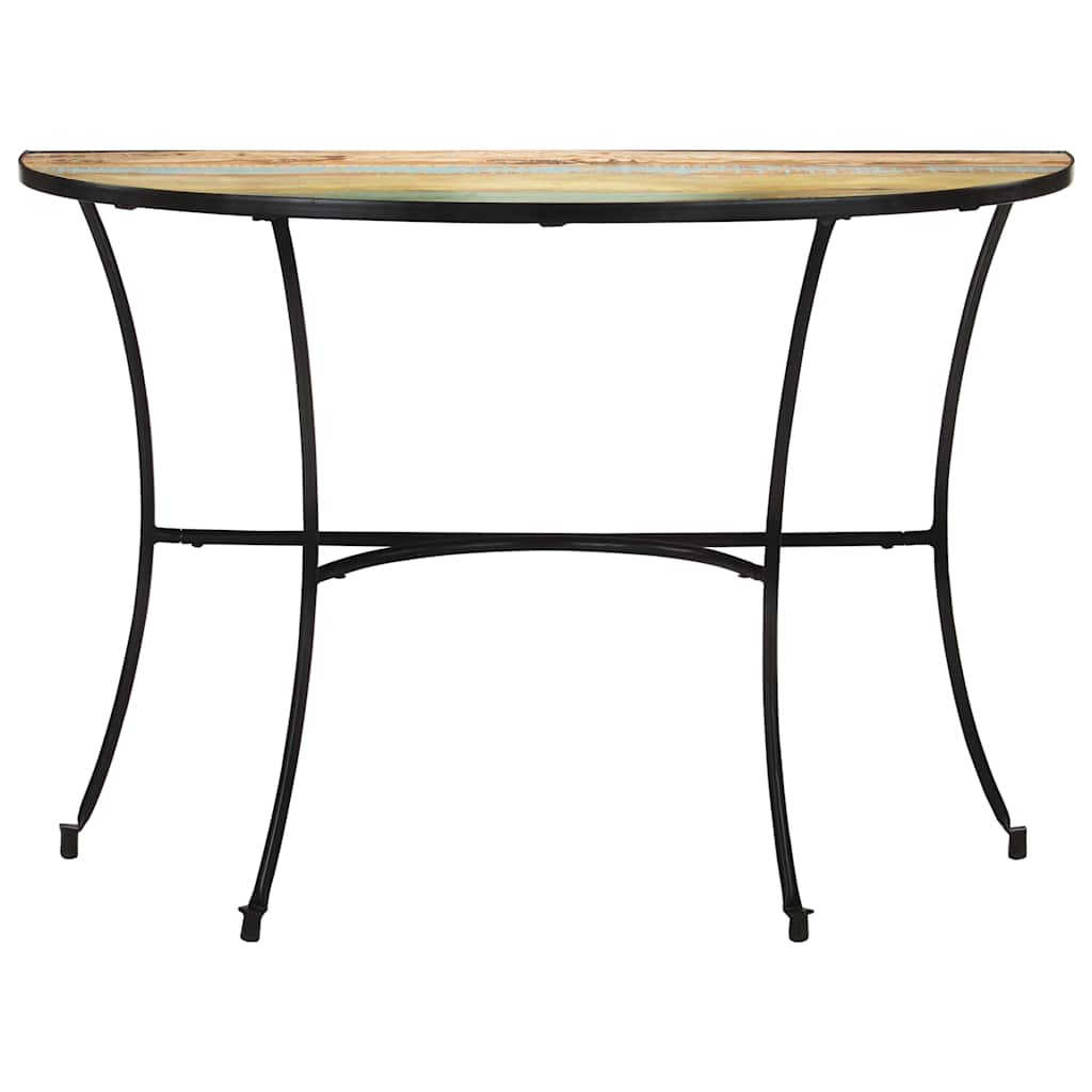 tömör újrahasznosított fa kisasztal 110 x 40 x 77 cm