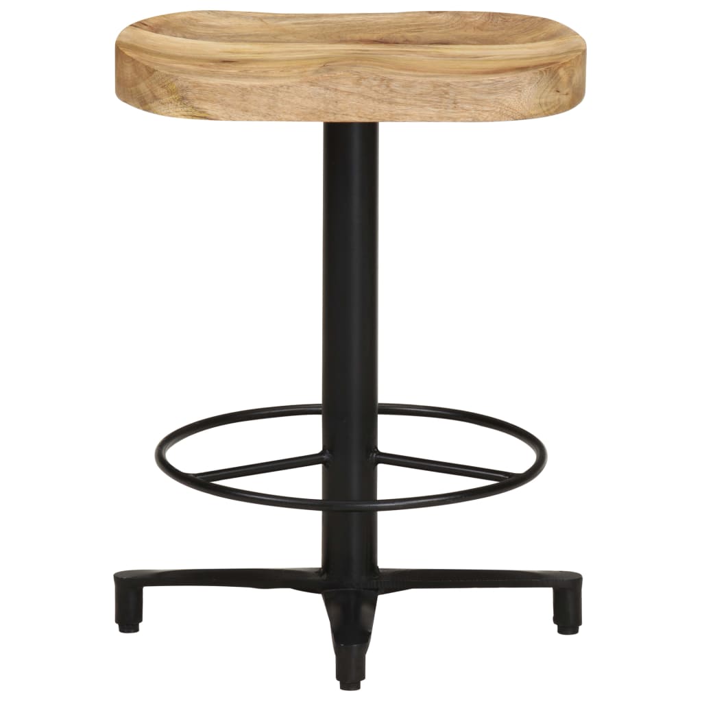 2 db tömör mangófa bárszék 52 cm
