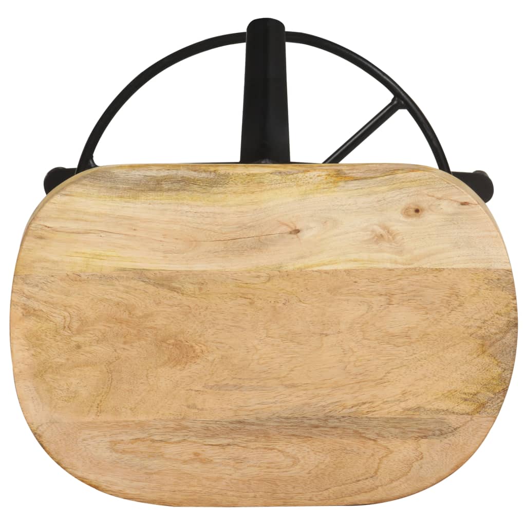 2 db tömör mangófa bárszék 52 cm