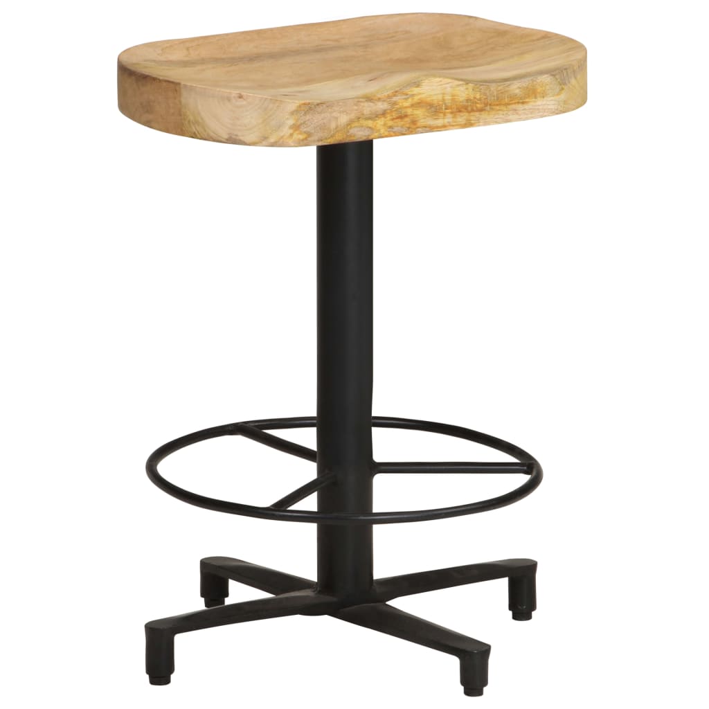 2 db tömör mangófa bárszék 52 cm