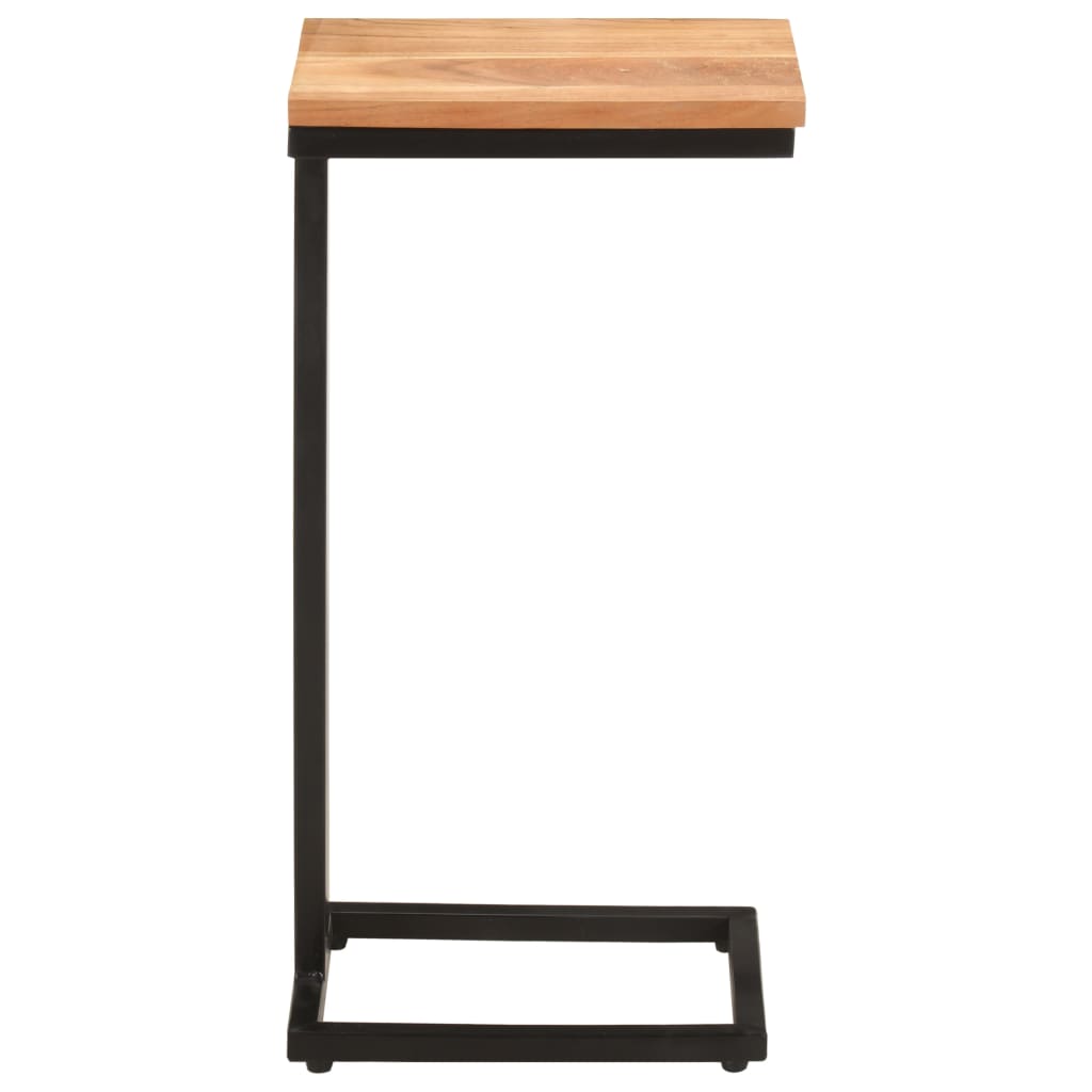 2 db tömör akácfa kisasztal 31,5 x 24,5 x 64,5 cm