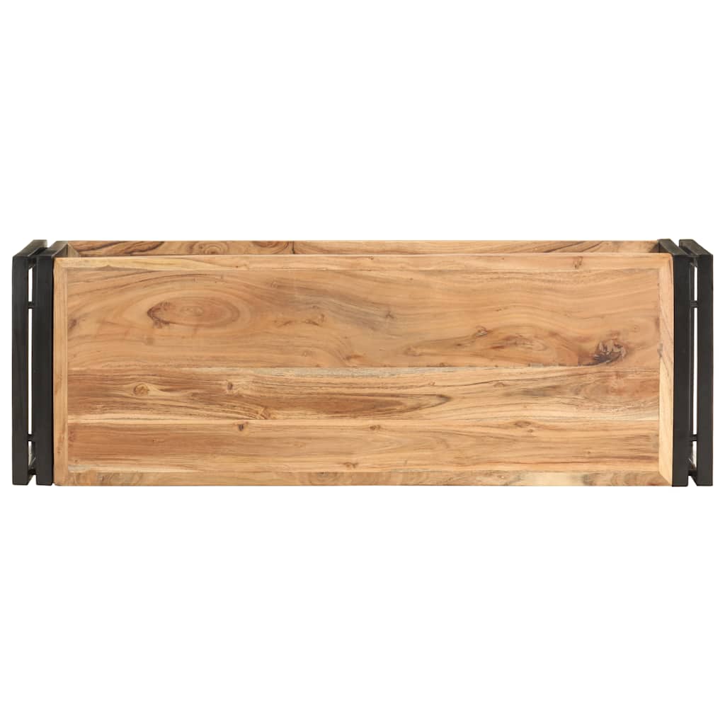 tömör akácfa TV-szekrény 90 x 30 x 40 cm