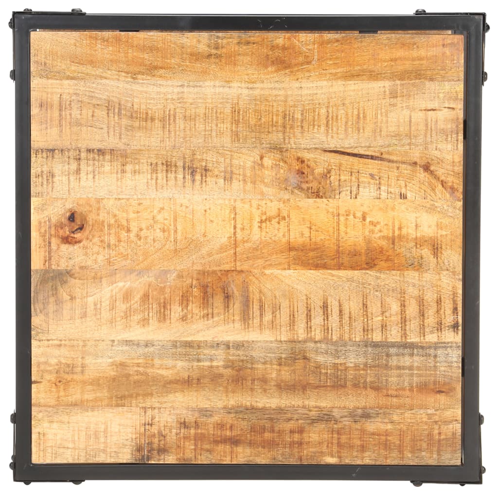 tömör mangófa dohányzóasztal 60 x 60 x 35 cm
