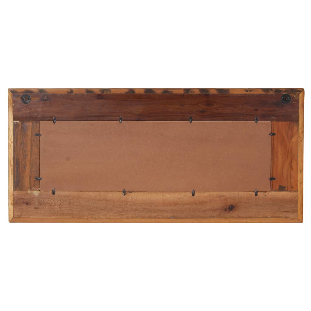 tömör újrahasznosított fa tükör Buddha burkolattal 110 x 50 cm