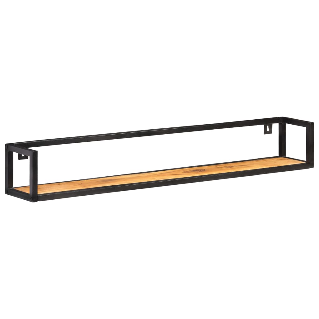2 db tömör akácfa fali polc 120 cm