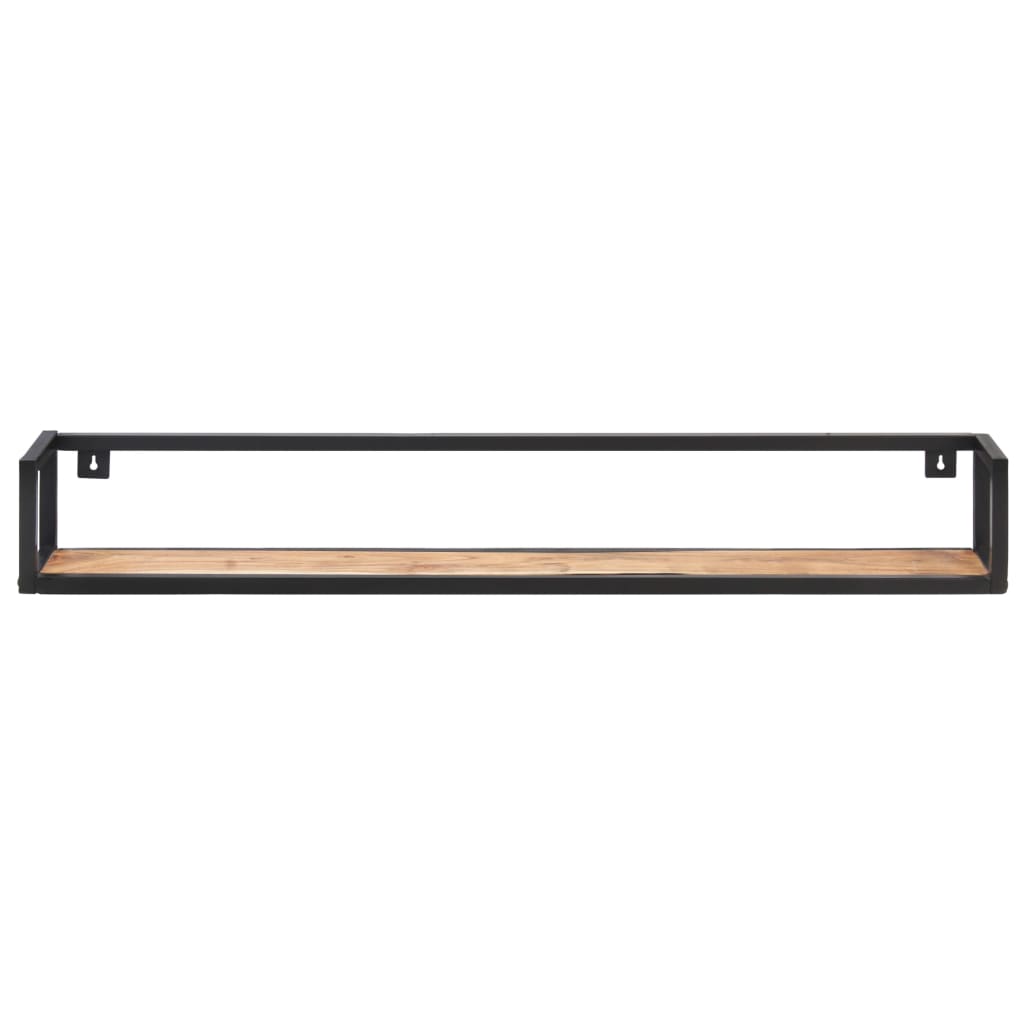2 db tömör akácfa fali polc 120 cm