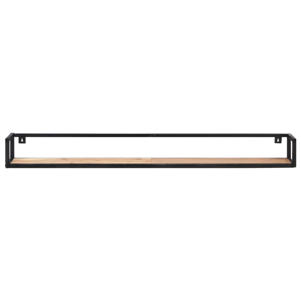 2 db tömör akácfa fali polc 160 cm