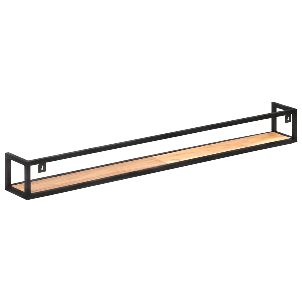 2 db tömör akácfa fali polc 160 cm