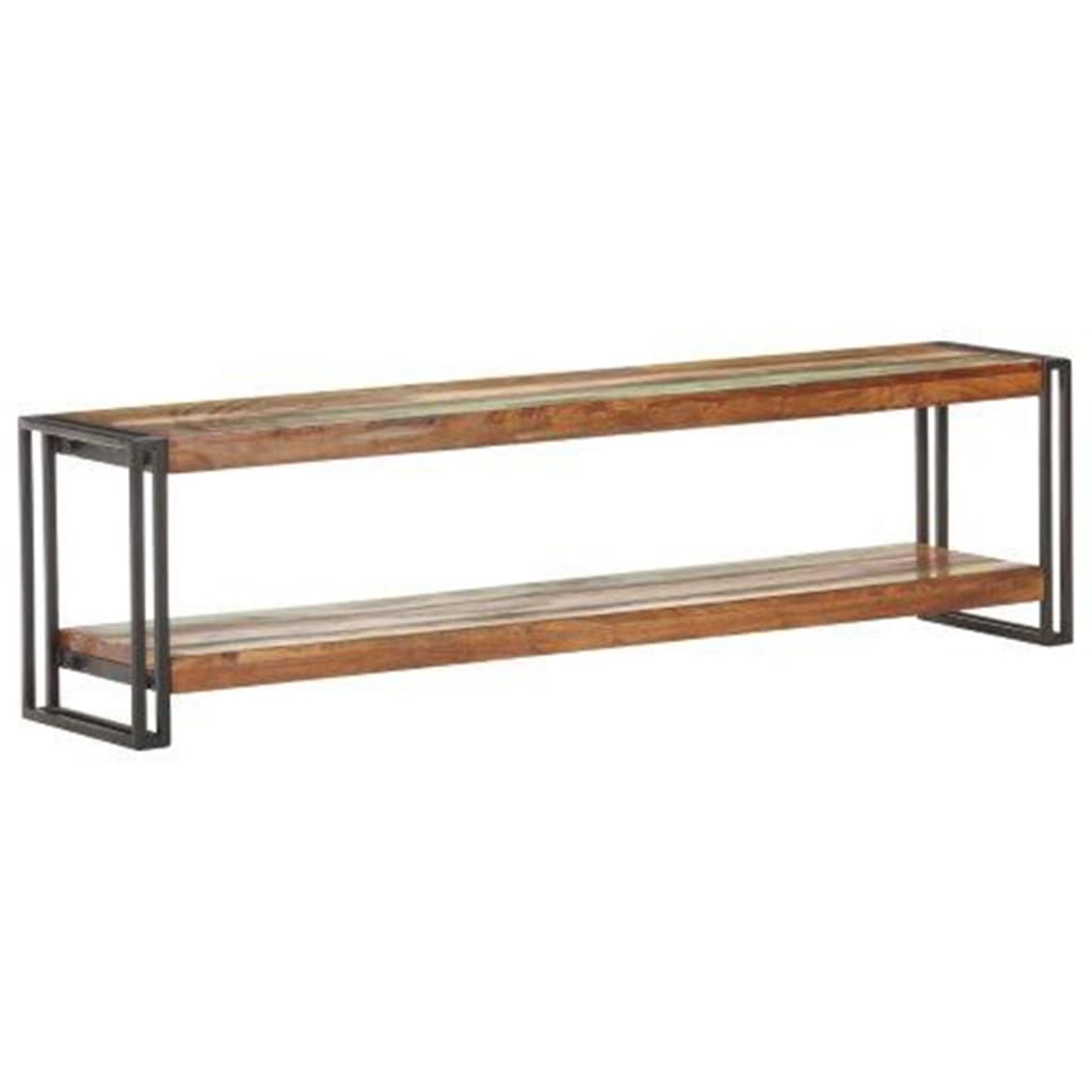 tömör újrahasznosított fa TV-szekrény 150 x 30 x 40 cm