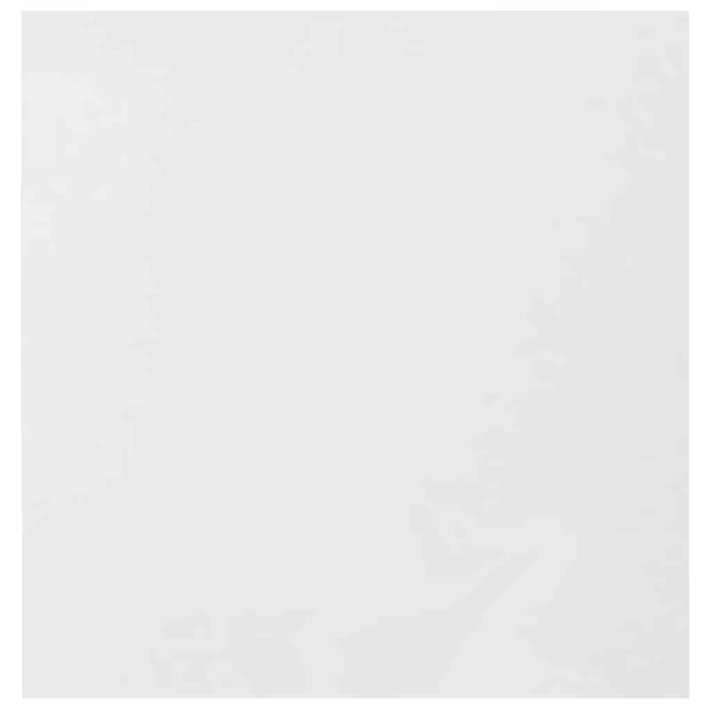 4 db magasfényű fehér MDF lebegő fali polc 23 x 23,5 x 3,8 cm