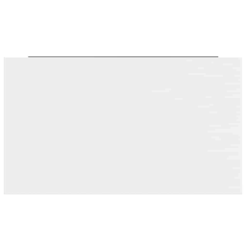 4 db magasfényű fehér MDF lebegő fali polc 40 x 23,5 x 3,8 cm