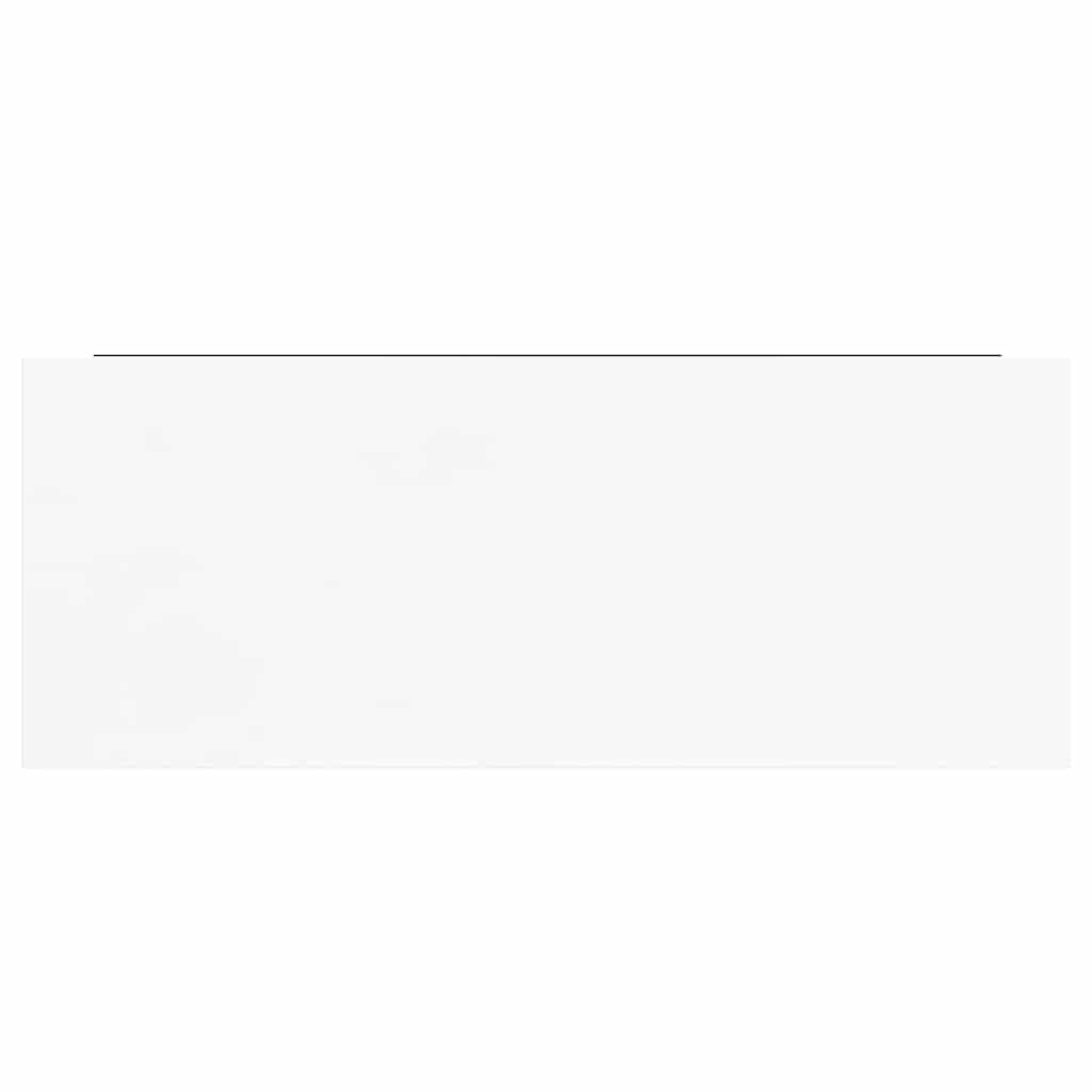 4 db magasfényű fehér MDF lebegő fali polc 60 x 23,5 x 3,8 cm