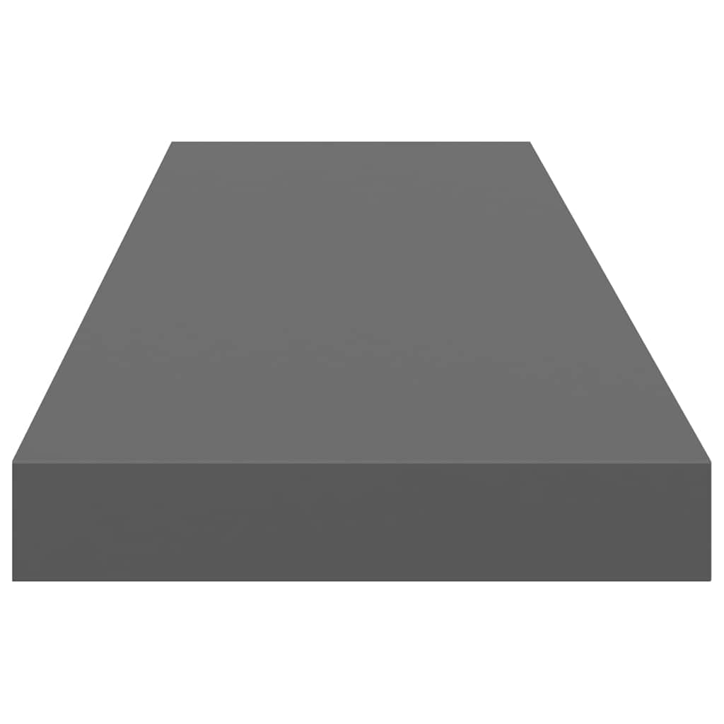 magasfényű szürke MDF fali polc 90 x 23,5 x 3,8 cm