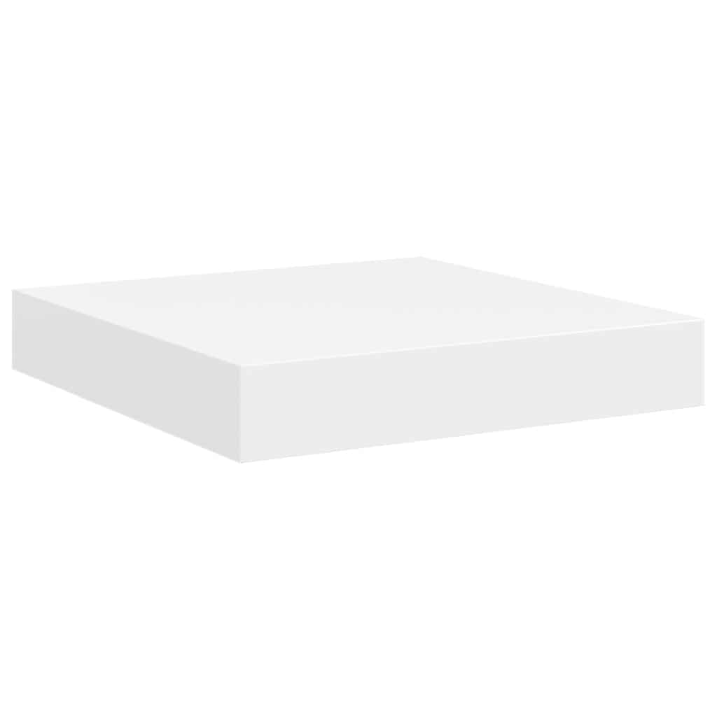 fehér MDF lebegő fali polc 23 x 23,5 x 3,8 cm